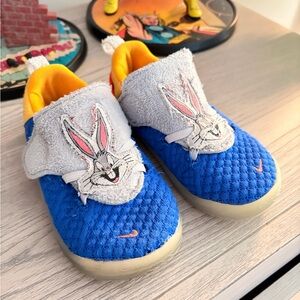 Nike LeBron Space Jam Velcro on size 10c Blue LeBron 8 SE Shoes